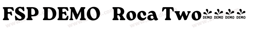 FSP DEMO   Roca Two字体转换